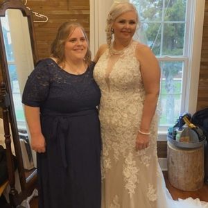 Wedding dress and Vail